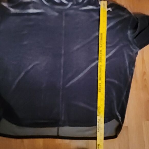 Prismsport cowlneck pullover velour sweater grey/black size large - Picture 10 of 12